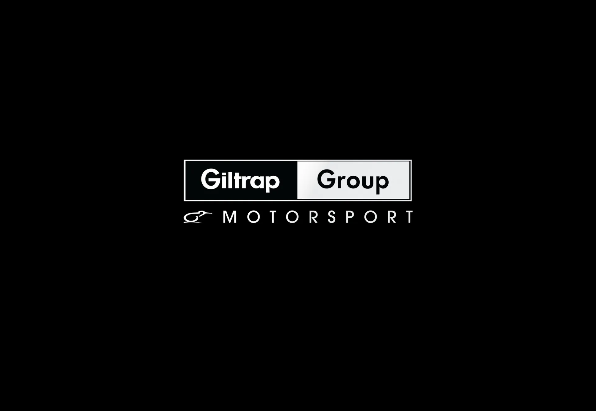 The Giltrap Group Motorsport logo in white on black.